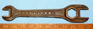 OLD ANTIQUE IRON & STEEL SYRACUSE DEERE CHILLED PLOW IMPLEMENT WRENCH TOOL 2
