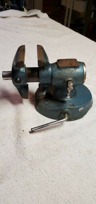 Rare Vintage Tool Rotating Swivel Double Jaw Vise • Machinist Tool Vise
