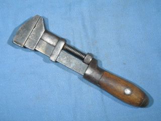 Vintage Coes 8 - 1/2 " Long Perfect Handle Adjustable Wrench Worcester Mass Usa