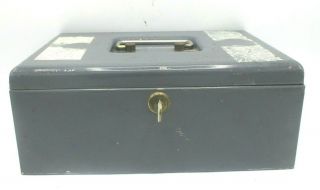 Vintage Craftsman Metal Cash / Tool Locking Strong Box W/2 Keys