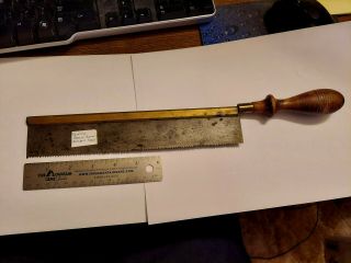 Vintage Henry Disston & Sons No.  68 Dovetail Saw,  10 " Blade,  15.  25 " Total Length