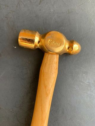 Vintage Herbrand Brass Ball Pein Hammer BP - 2 2
