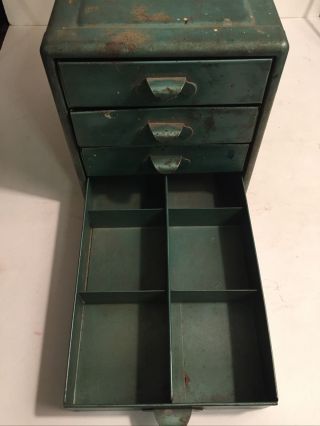 Vintage FILE A WAY Four Drawer Metal Home Office/Tools Storage Box 2