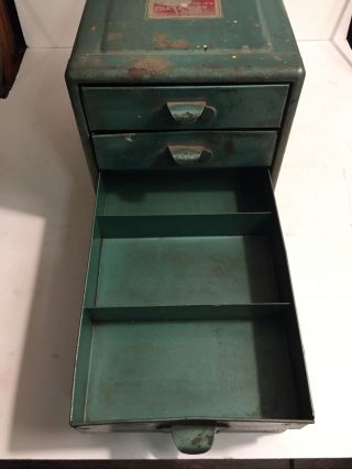 Vintage FILE A WAY Four Drawer Metal Home Office/Tools Storage Box 3