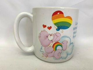 Vintage Care Bears Coffee Mug Love Is Something You Learn By Heart 1984