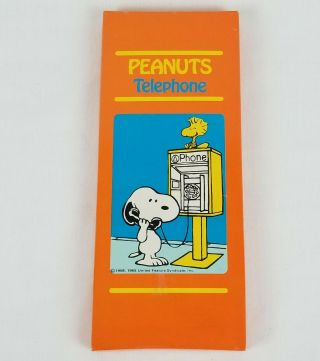 Vintage Peanuts / Snoopy Telephone Address Book Butterfly Originals Orange