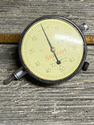 Vintage Starrett No.  655 - 141 Dial Indicator.  001 -.  250 Range