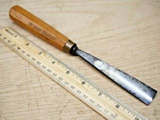 Vintage Sculpture House Tools 7/8 " No.  6 Sweep Straight Wood Carving Gouge