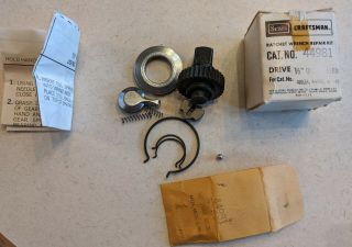 Vintage Craftsman 44981 1/2 " Drive Quick Release Ratchet Repair Kit W/ Box Nos