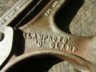 Vintage KLAMPACTO ' C CLAMP Model 505 KNU VISE Detroit Michigan Unusual See Photo 2