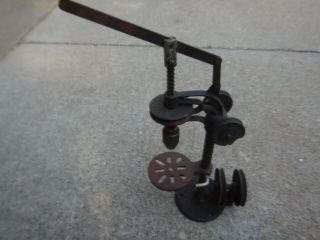 Vintage J&h Metal Products Small Mule Drive Drill Press