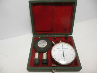 Vintage Biddle Machine Speed Indicator Number 9911 W/ Case Rpm Tachometer