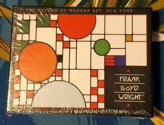 Vintage 1996 Frank Lloyd Wright Playing Cards 2 Decks Museum Of Modern Art Moma