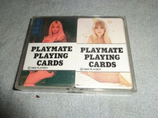 Playboy Playmate Nude 1968 Playing Cards Vtg Majken Haugedal Connie Kreski