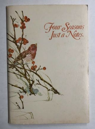 Vintage Current Four Seasons Just - A - Notes Postalettes 4 Of Each Season 16 Seals