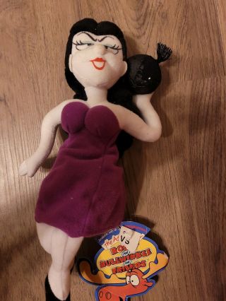 Rocky And Bullwinkle Natasha Fatale Plush Doll 10 Inch
