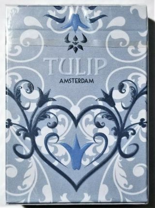 Tulip Playing Cards (light Blue) Limited Edition Deck Dutch Card House Company