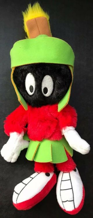 Looney Tunes Marvin The Martian Six Flags Plush Toy 12” Tall