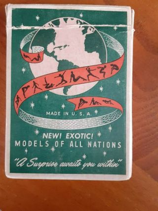 Deck Of Playing Cards " Exotic Models Of All Nations " Nudes,  Pinup,  Green Box