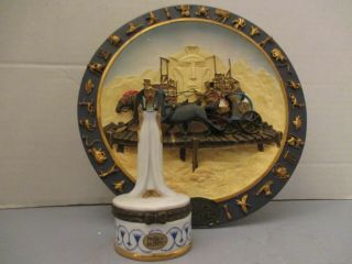 Nib Dreamworks The Prince Of Egypt 1998 3d Collectors Plate & Pill Box