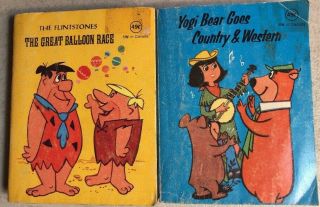 Vintage 1977 Yogi Bear Goes Country & Western - Flinstones The Great Ballon Race