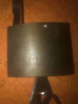 Vintage Abloy Heavy Duty High Security Padlock Finland with key 2