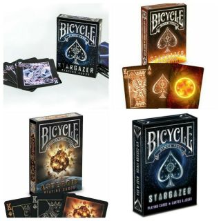 3 Decks Bicycle Stargazer,  Sunspot & Asteroid Standard Poker Playing Cards