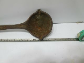 Vintage Blacksmith Cast Iron Lead Melting Pot Ladle 4 2