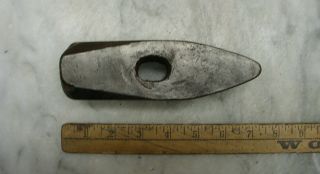 Vintage Unbranded 5lb.  Straight Peen Sledge Hammer Head,  6 - 5/8 ",  2 " Face & Peen,  Vgc