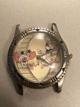 Pinky And The Brain Watch Collectible Wristwatch Wb Cartoon Retro Mice Animaniac