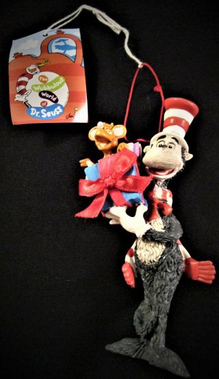 1997 Cat In The Hat And Whozit Christmas Ornament - Dr.  Seuss - Jim Henson (nwt)