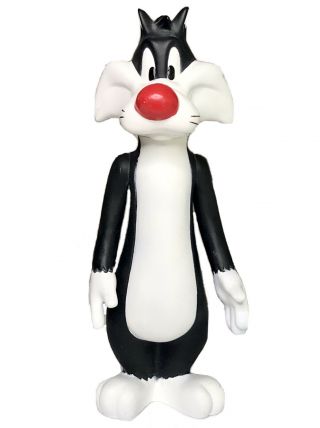 1995 Vintage Looney Tunes Warner Bros Sylvester The Cat Jointed 9” Doll Figurine