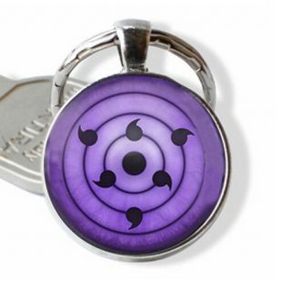 Rinnegan Sharingan Sasuke Keychain Key Ring Fashion Accessories Naruto Anime
