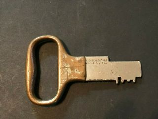 Antique Large Sargent & Greenleaf Jail Or Safe Key