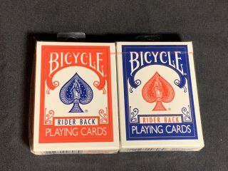 Bicycle 808 Rider Back Playing Cards,  Blue Seal,  Ohio Made -