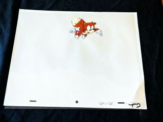 Adventures Of Sonic The Hedgehog Hand Painted Tails Cel And Pencil Dic