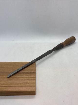 Vintage T.  H Witherby Extra Long Socket Chisel.  1/4” Size Perfect For Dovetails 2