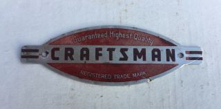Vintage =craftsman= Logo Tool Box Emblem From A Carpenter 