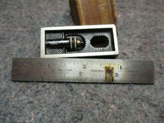 Vintage Machinists Steel Ruler,  Holder/the L.  S.  S.  Co.  /no.  13,  Hardened No.  4/