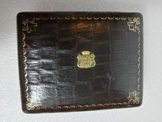 Vintage Canada Dry Plastic Coated Duratone Playing Cards - 2 Decks - W/ Fancy Case