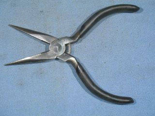 Vintage Craftsman Usa 6 - 1/4 " Long C - Series Needle Nose Pliers W/side Cutters
