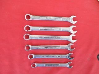 Vintage 6 Piece Craftsman Metric Combination Wrenches Usa Tool (1649)
