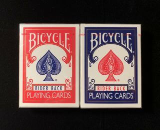 Bicycle Ohio 808 Riderback Playing Cards Red & Blue