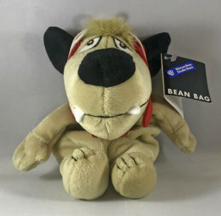 7 " Muttley Bean Bag Plush With Tag,  1998 Warner Brothers Store,  Hanna - Barbera