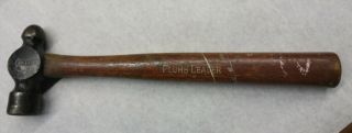 Vintage Plumb Leader Ball Peen Hammer Handle 13.  5 " Long 