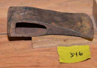 Collectible early axe head trade embossed vintage blacksmith trapping tool 346 3