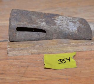 Collectible early axe head trade embossed vintage blacksmith trapping tool 354 3