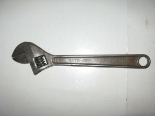 Vintage J.  P.  Danielson Bet’r Grip 12” Adjustable Wrench With 3/4” Wrench Handle