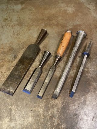Antique Chisels For Woodworking And Carpentry Vintage Hans Tools