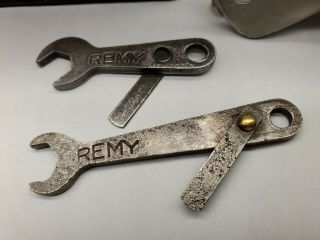 VINTAGE DELCO REMY IGNITION WRENCH FEELER GAUGE VACUUM ADVANCE AND CONTACTPOINTS 3